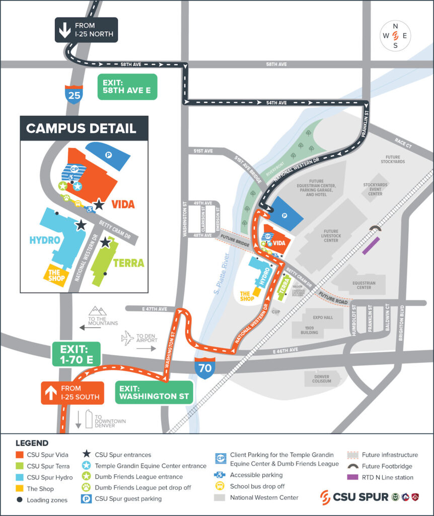 Download a parking map for CSU Spur.